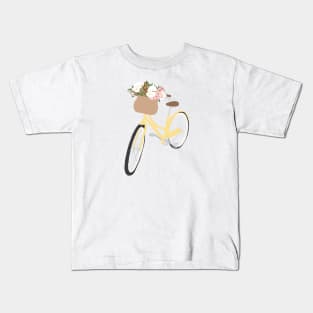 Bike - Yellow Kids T-Shirt